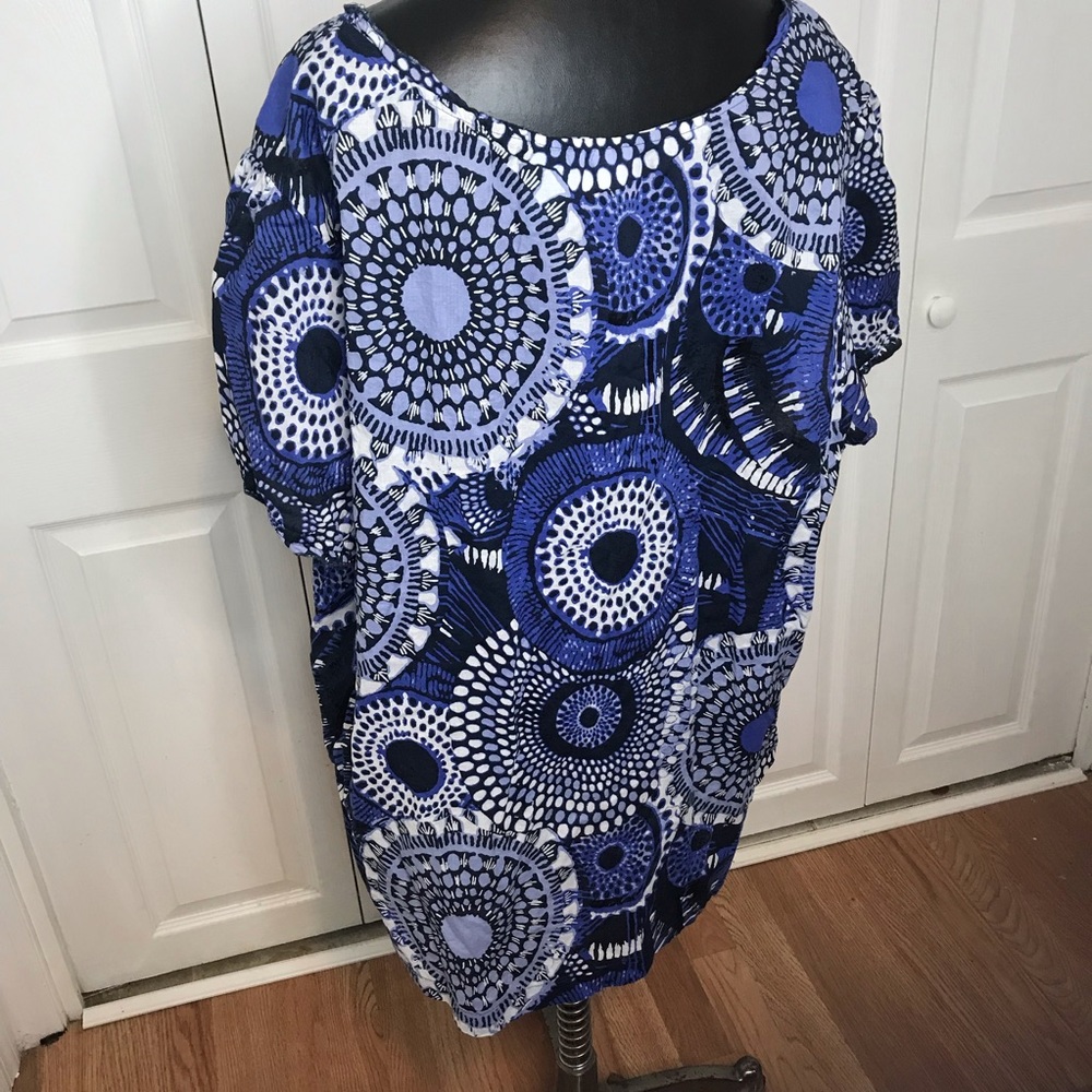 Liz & Me Lightweight Floral Summer Blouse - Picture 5 of 6
